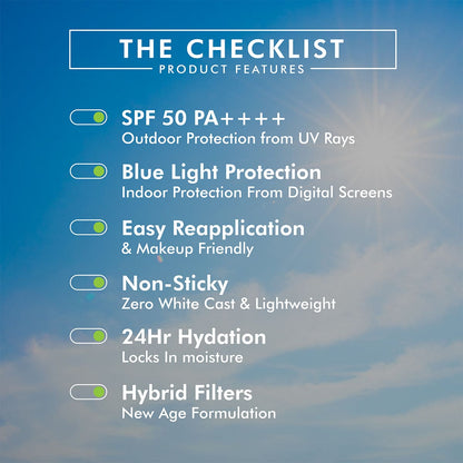 Vitamin C Sunscreen | SPF 50 PA++++ | Zero Whitecast | 50 gm