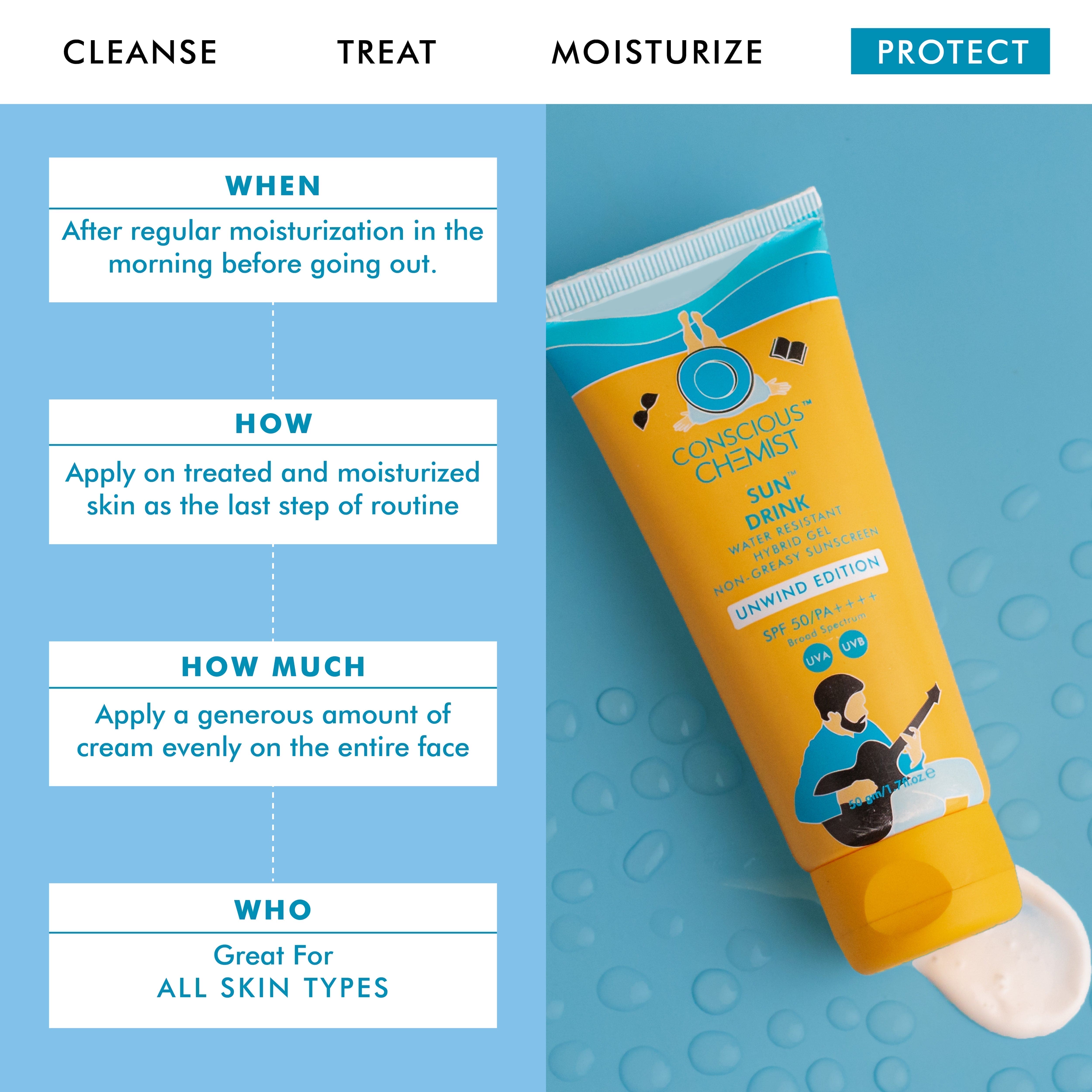 Ceramide Sunscreen | Water Resistant SPF 50 PA++++ | 50 gm
