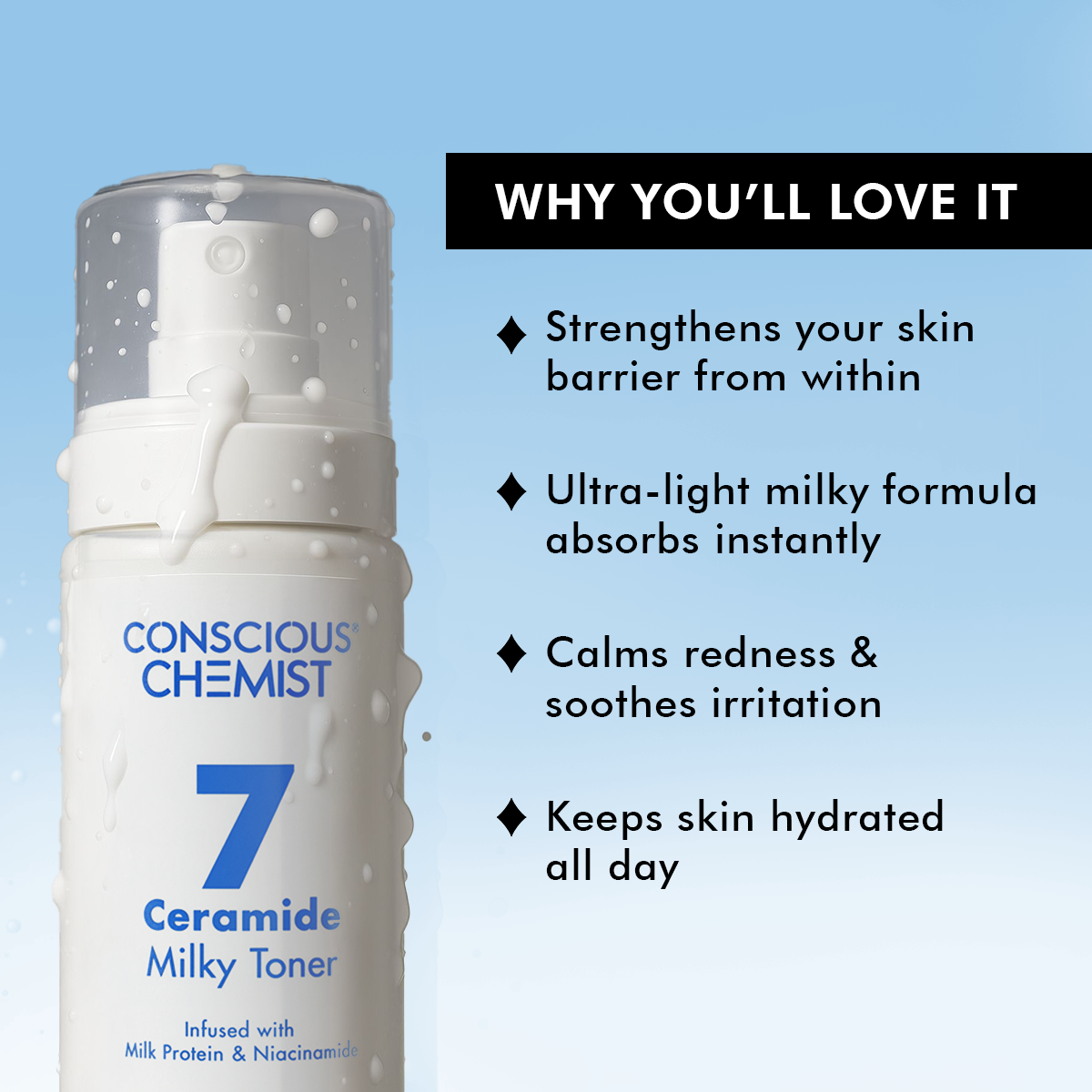 Hydrating Milky Toner | 7 Ceramides, Calms & Repairs